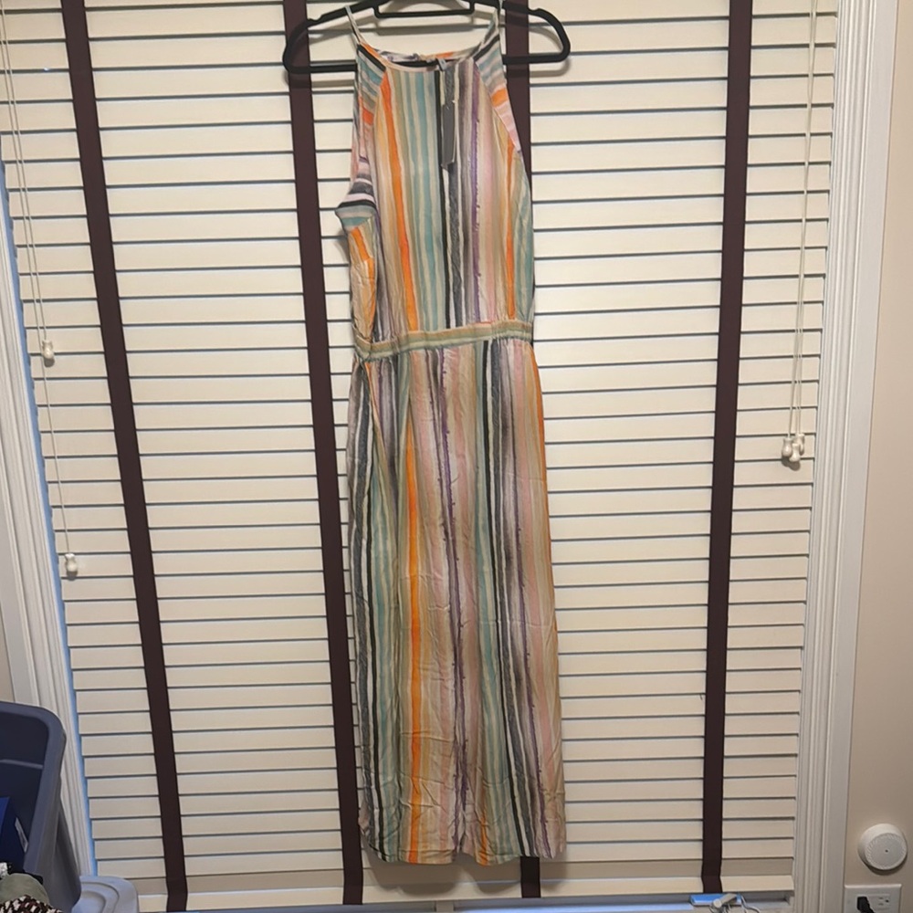 Bl-nk London Striped Multicolor Pants Suit - Size 1X